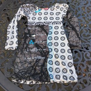 Desigual dress for girls with matching tights